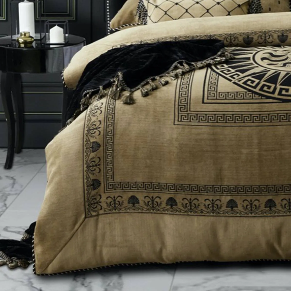 Massimo Gold Quilt Cover Set by Davinci