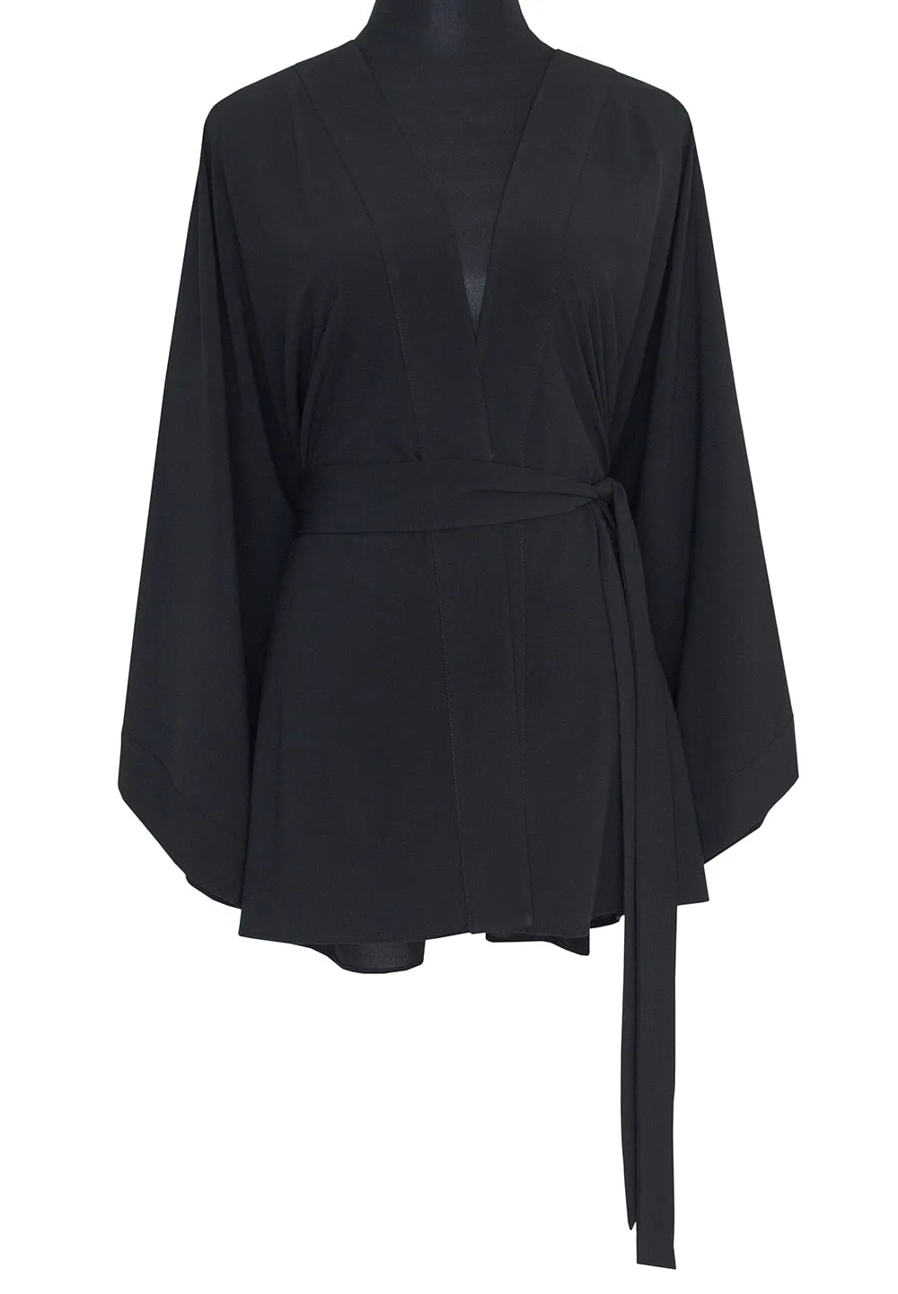 Monochrome - Black Kimono Skull (Black)