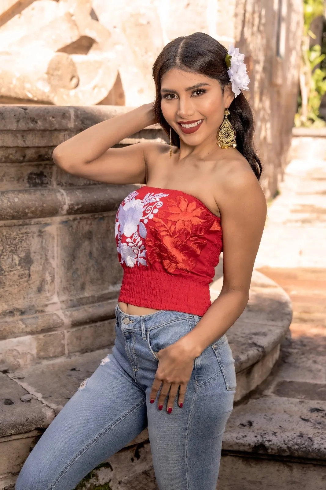 Patria Strapless Blouse