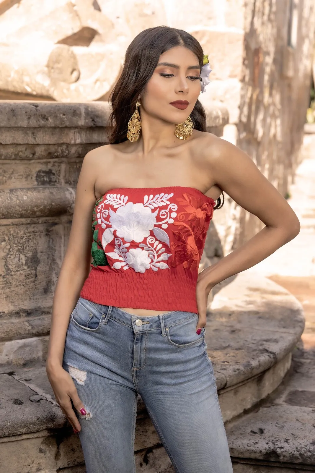 Patria Strapless Blouse
