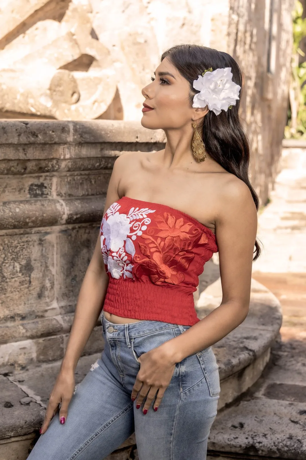 Patria Strapless Blouse