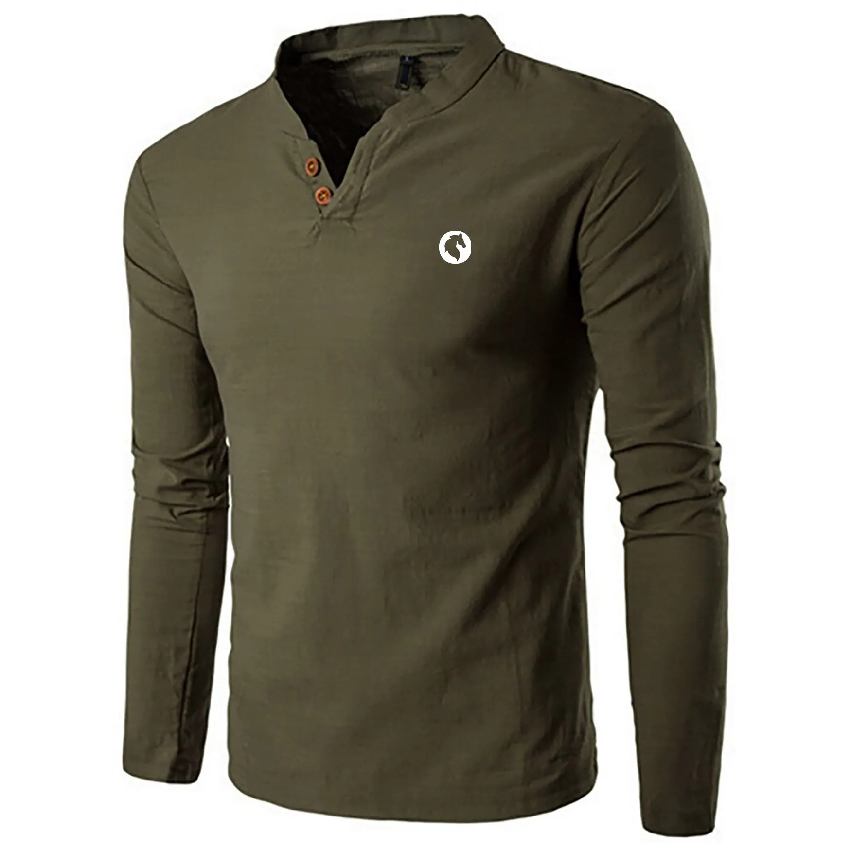 Pologize™ Embroidered Classic Style Long Sleeve Shirt