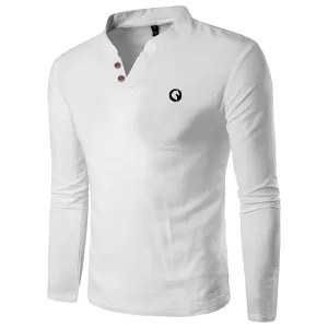 Pologize™ Embroidered Classic Style Long Sleeve Shirt