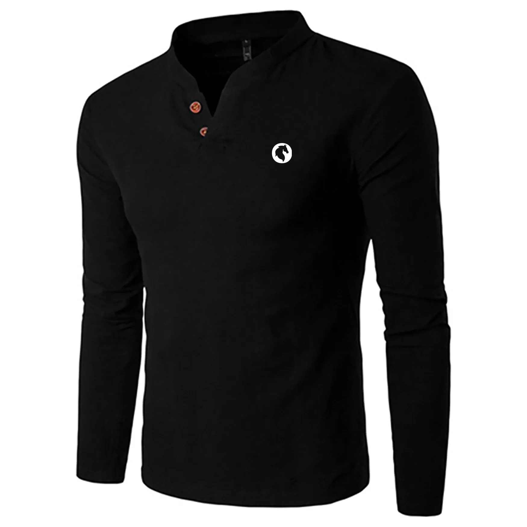 Pologize™ Embroidered Classic Style Long Sleeve Shirt