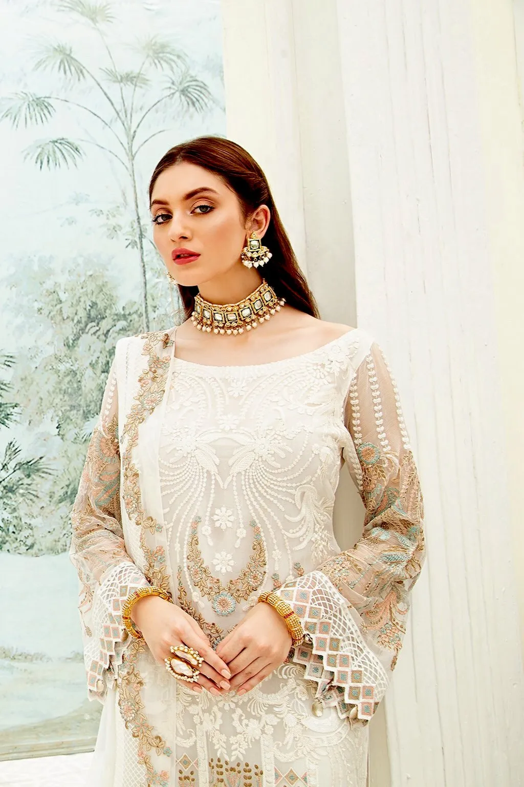 Ramsha Chevron Chiffon Collection  – F-1910
