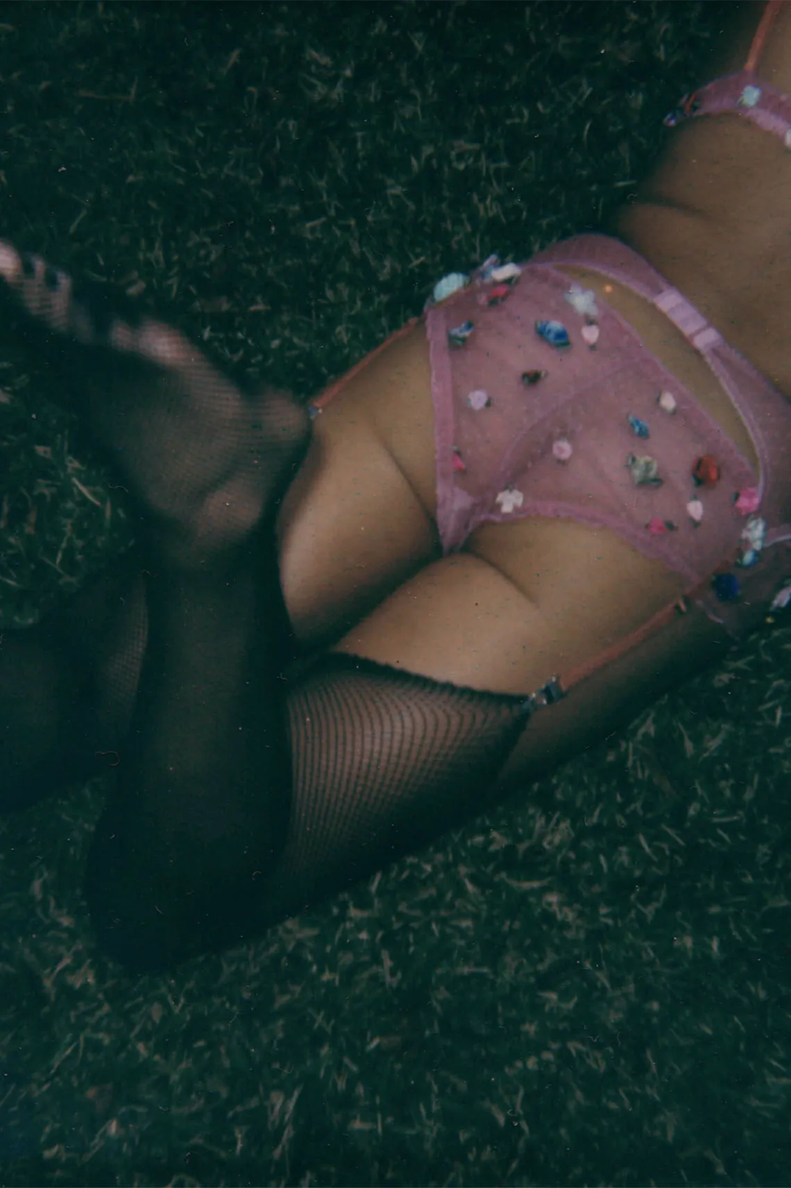 Rosette Panty in Swiss Dot Mesh