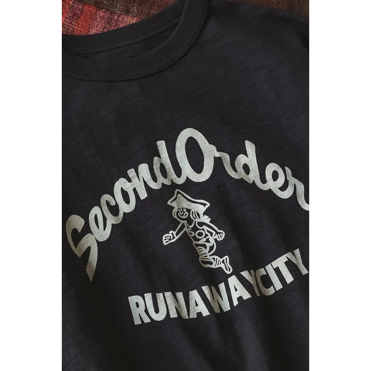 Runaway City Retro Drop-shoulder Tee in Slub Cotton