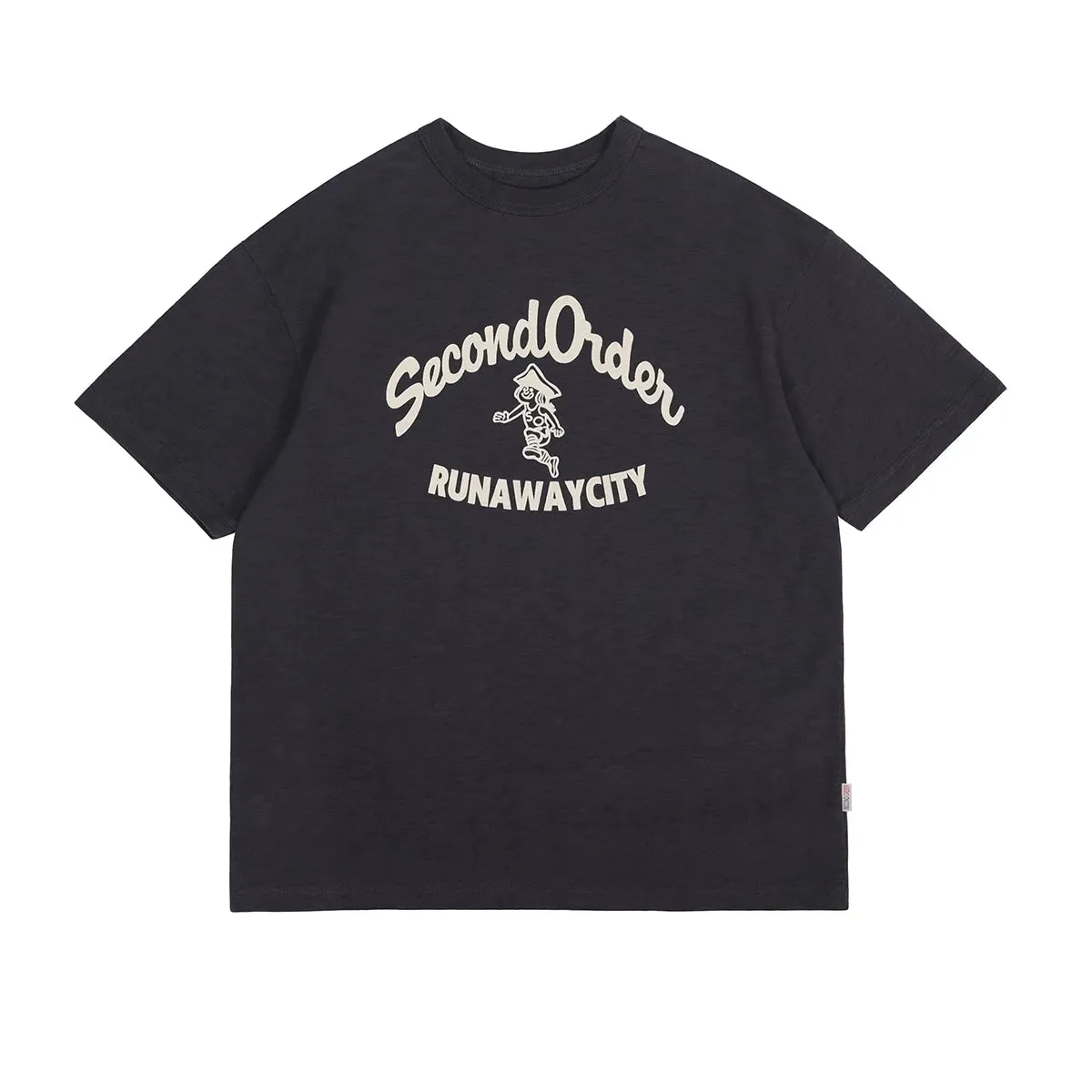 Runaway City Retro Drop-shoulder Tee in Slub Cotton