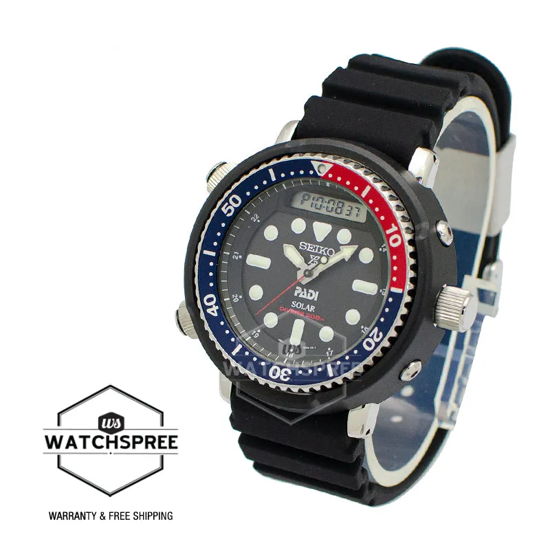 Seiko Prospex Solar Diver's Black Silicon Strap Watch SNJ027P1  (Not For EU Buyers) (Not For EU Buyers) (LOCAL BUYERS ONLY)