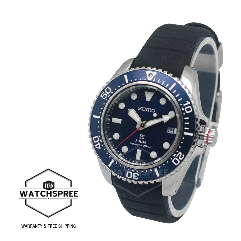 Seiko Prospex Solar Diver's Black Silicone Strap Watch SNE593P1 (LOCAL BUYERS ONLY)