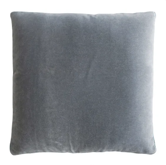 Silver & Jade Mohair Pillows by Kevin O'Brien Studio