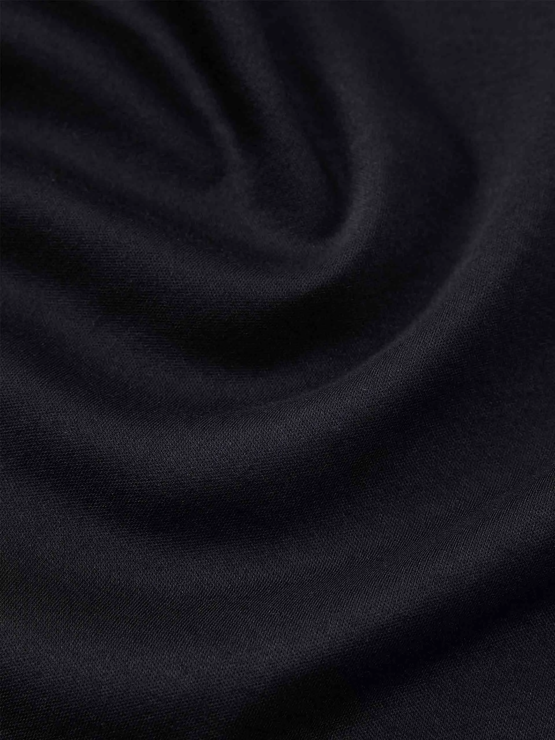 Stand Collar Pleated Dress