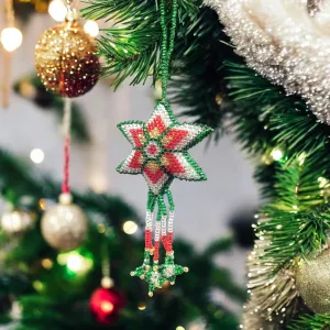 Star Beaded Christmas Ornament
