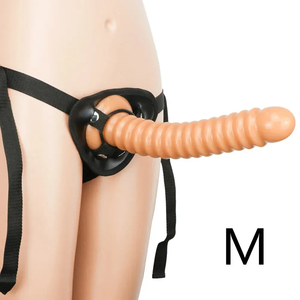 Strap-on Strapless Dildo Butt Plug - Big Suction Cup Dildo Female Sex Toys for Lesbian