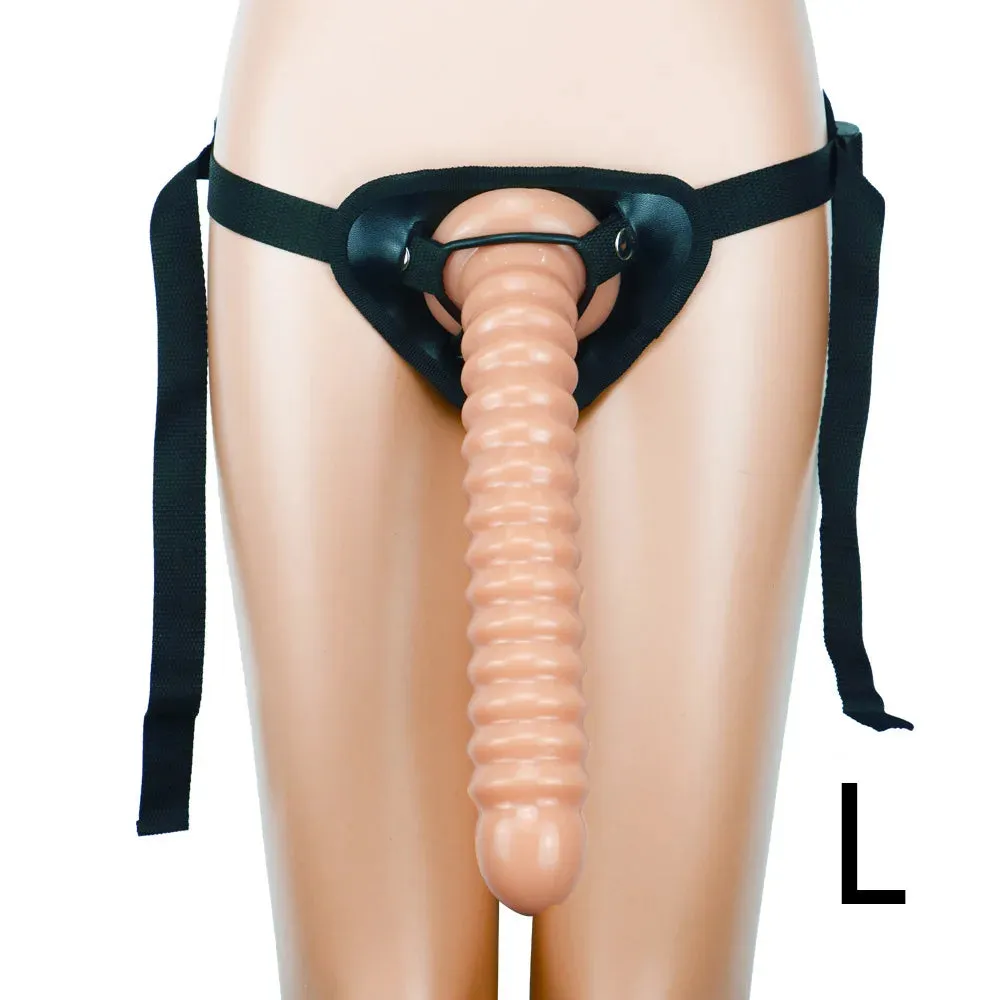 Strap-on Strapless Dildo Butt Plug - Big Suction Cup Dildo Female Sex Toys for Lesbian
