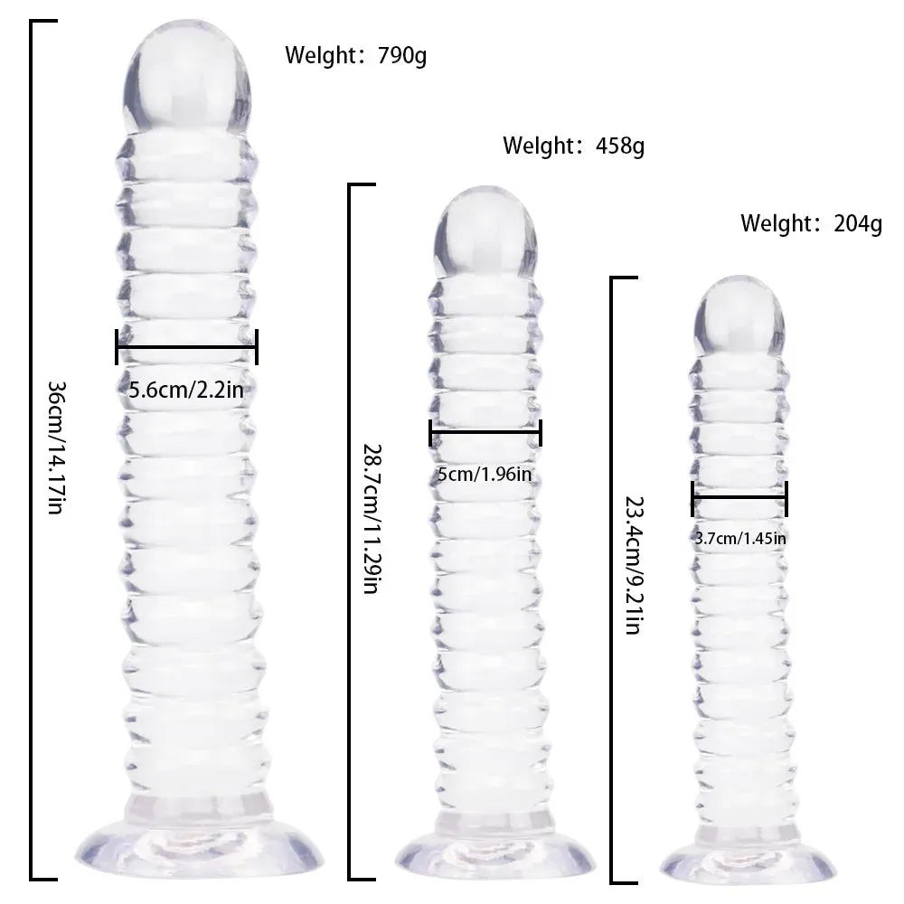 Strap-on Strapless Dildo Butt Plug - Big Suction Cup Dildo Female Sex Toys for Lesbian