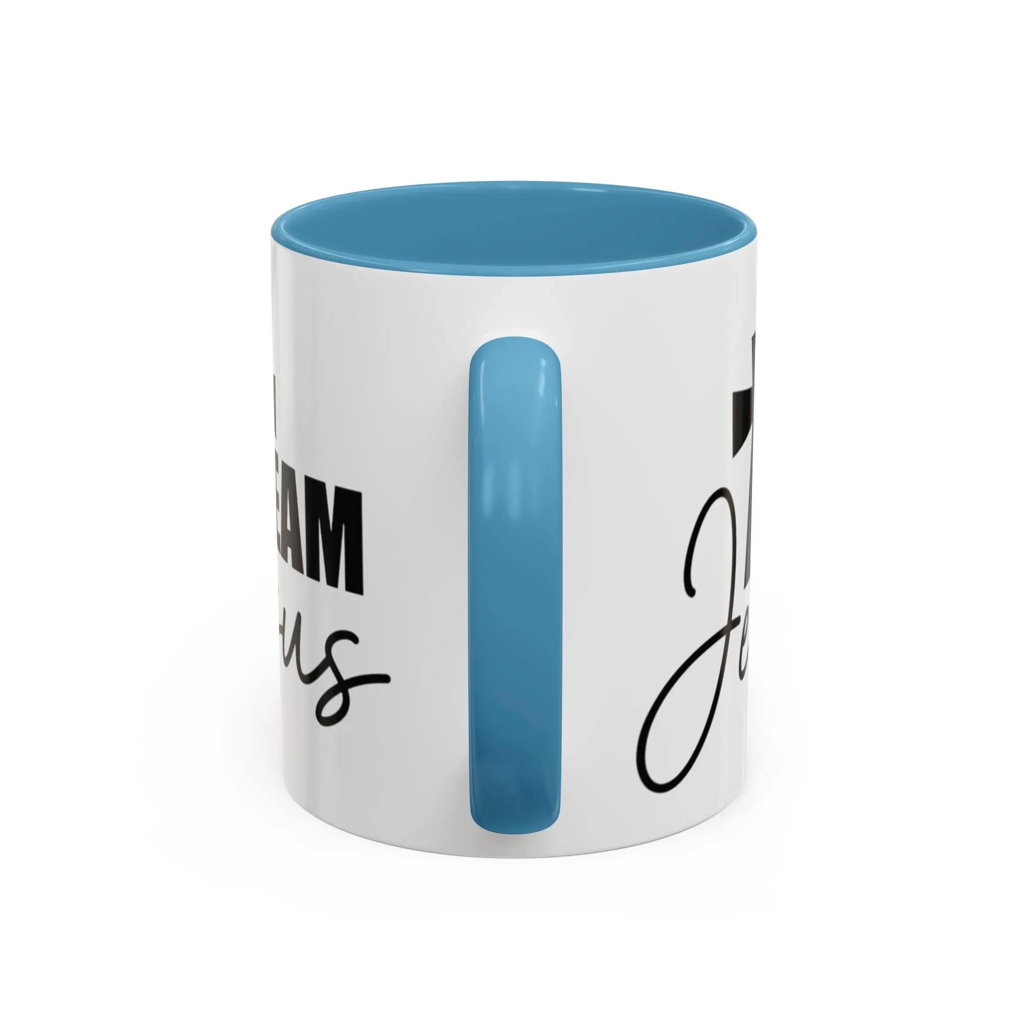 TEAM JESUS Mug 11oz. Coffee Cup - Black, Red, Pink, Light Blue and Navy