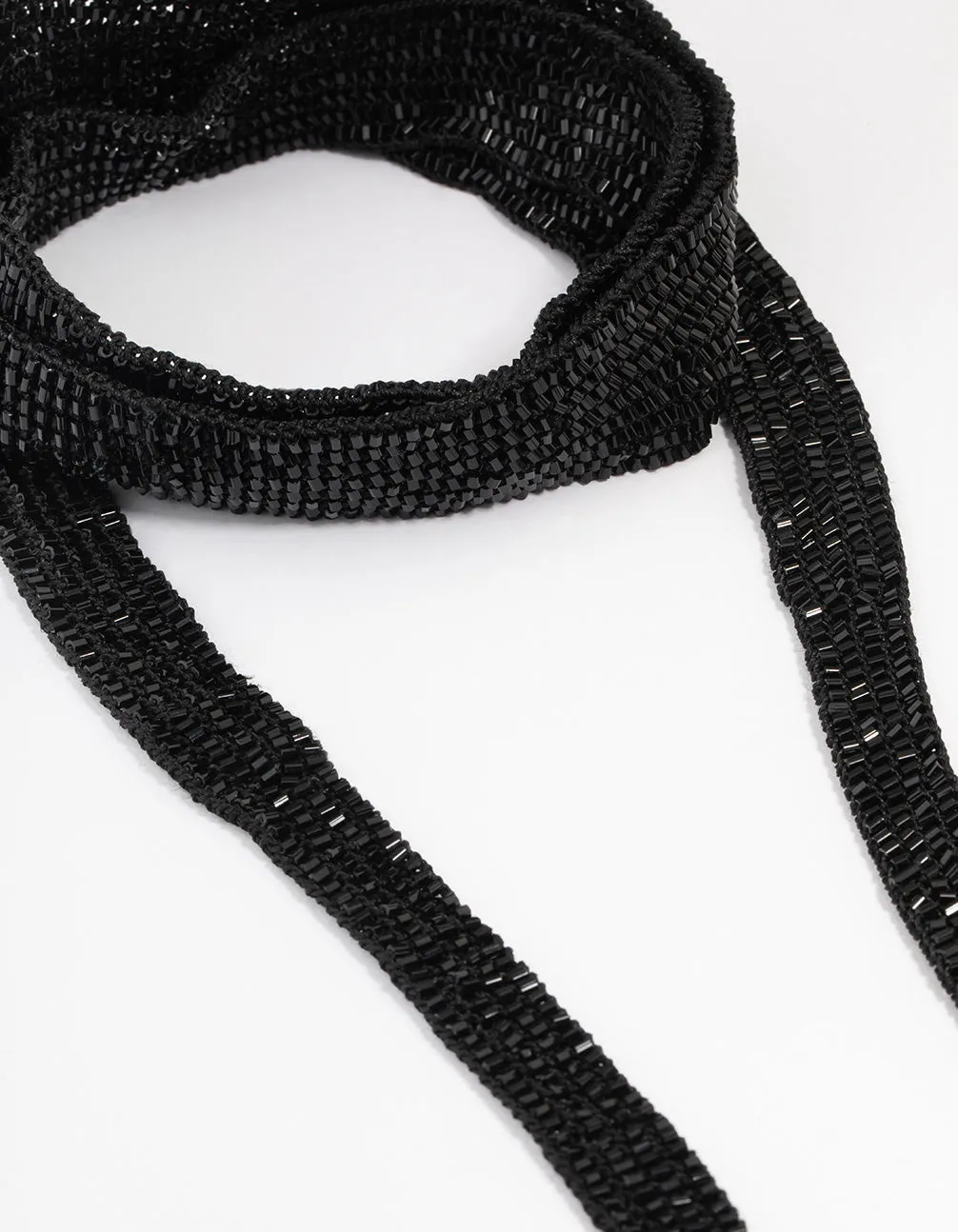Thin Glass Beaded Scarf