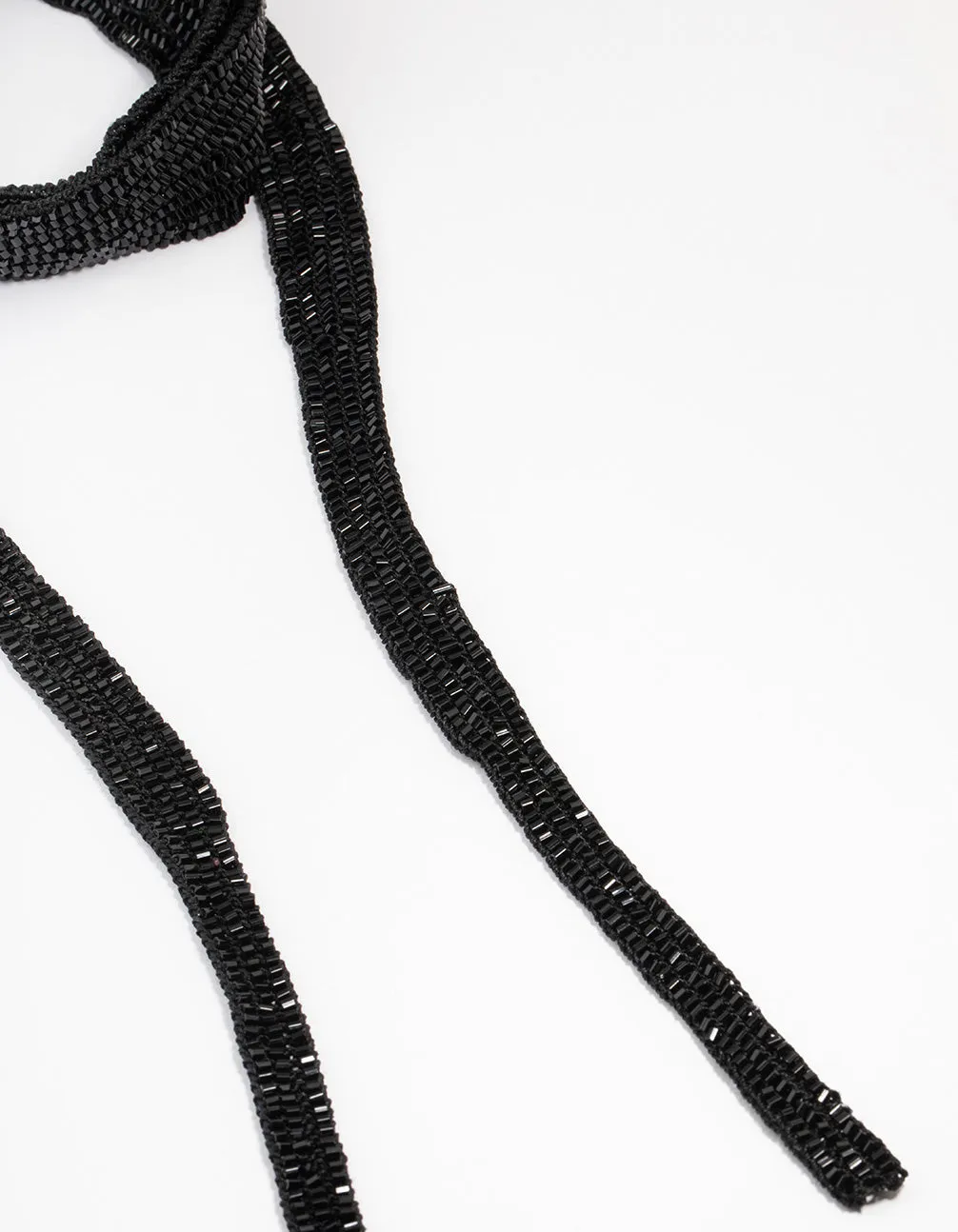 Thin Glass Beaded Scarf