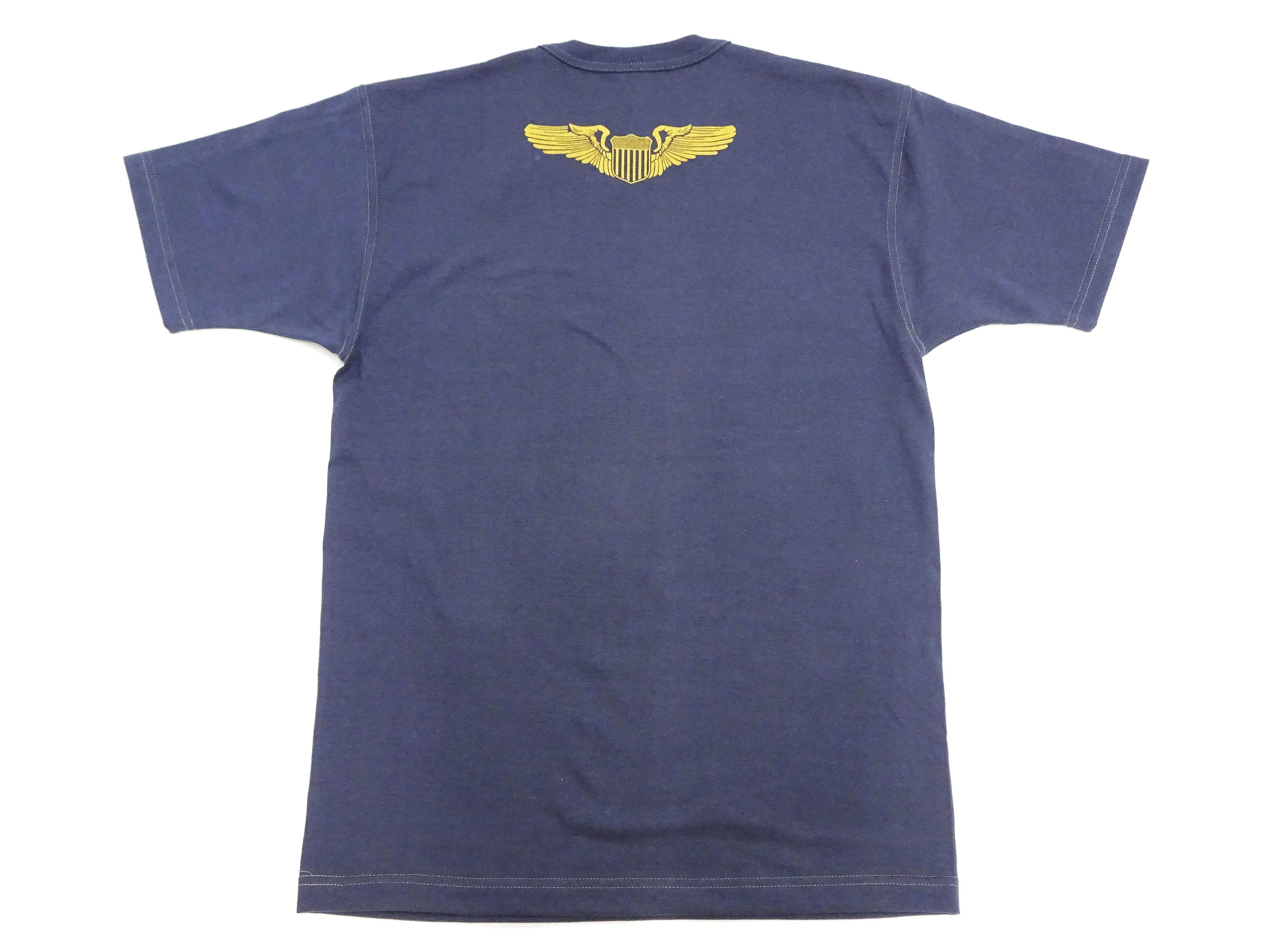 TOYS McCOY T-shirt Men's Snoopy Military Graphic Short Sleeve Loopwheeled Tee TMC2424 120 Faded-Deak-Blue