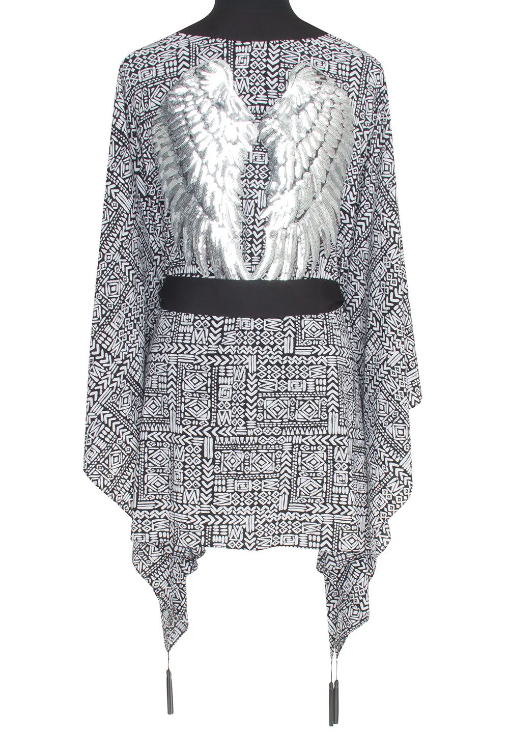 Tribal - Black Mayan Kimono Wings (Black)