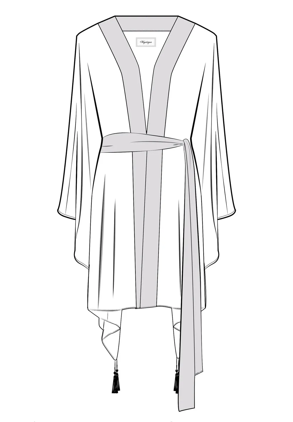 Tribal - Black Mayan Kimono Wings (Black)