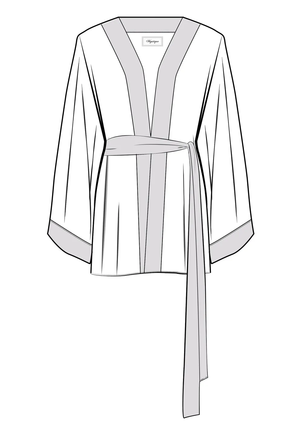 Tribal - Black Mayan Kimono Wings (Black)