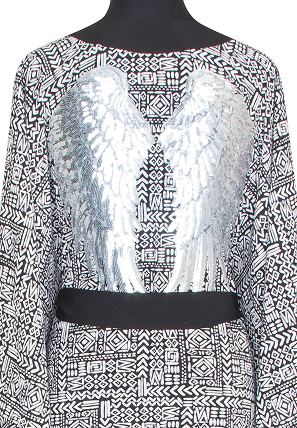 Tribal - Black Mayan Kimono Wings (Black)
