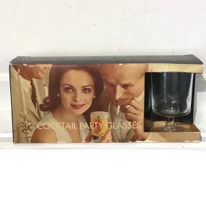 Vintage Boxed Set of 4 Cocktail Glasses
