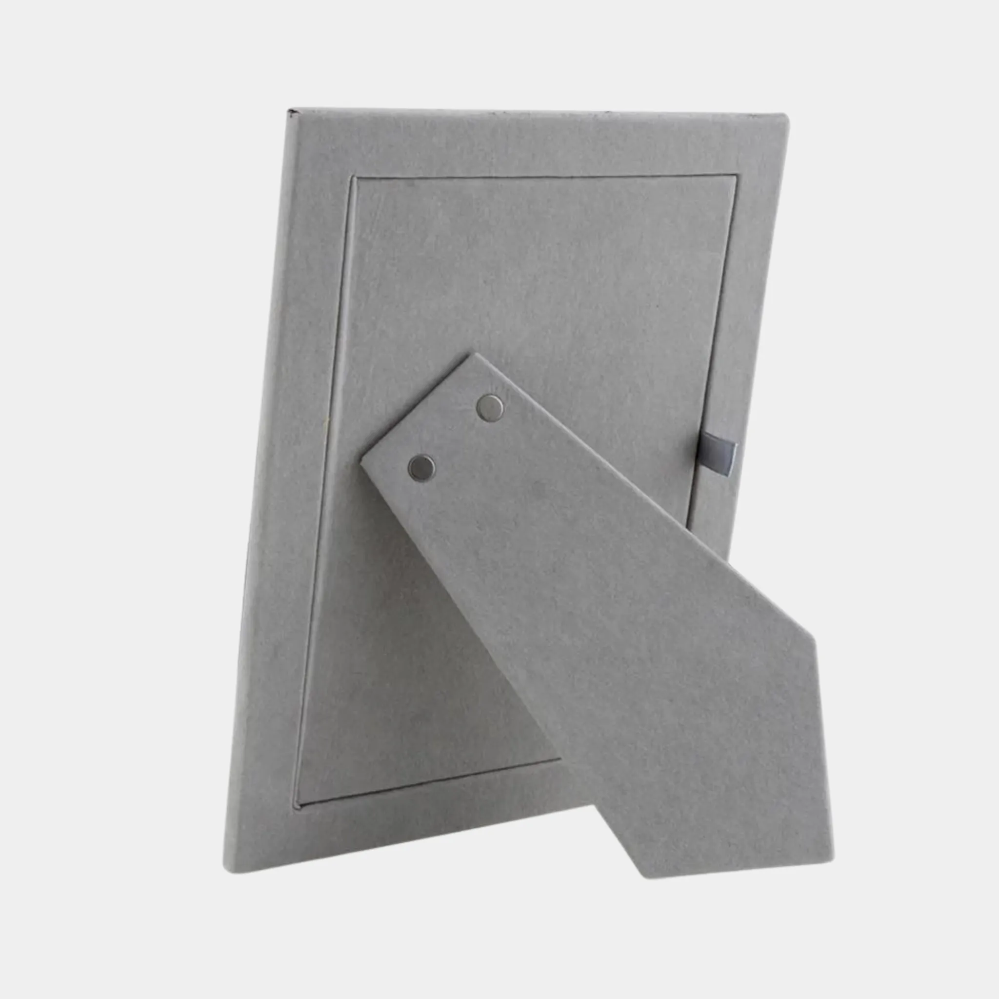 White Enamel and Silver Picture Frame